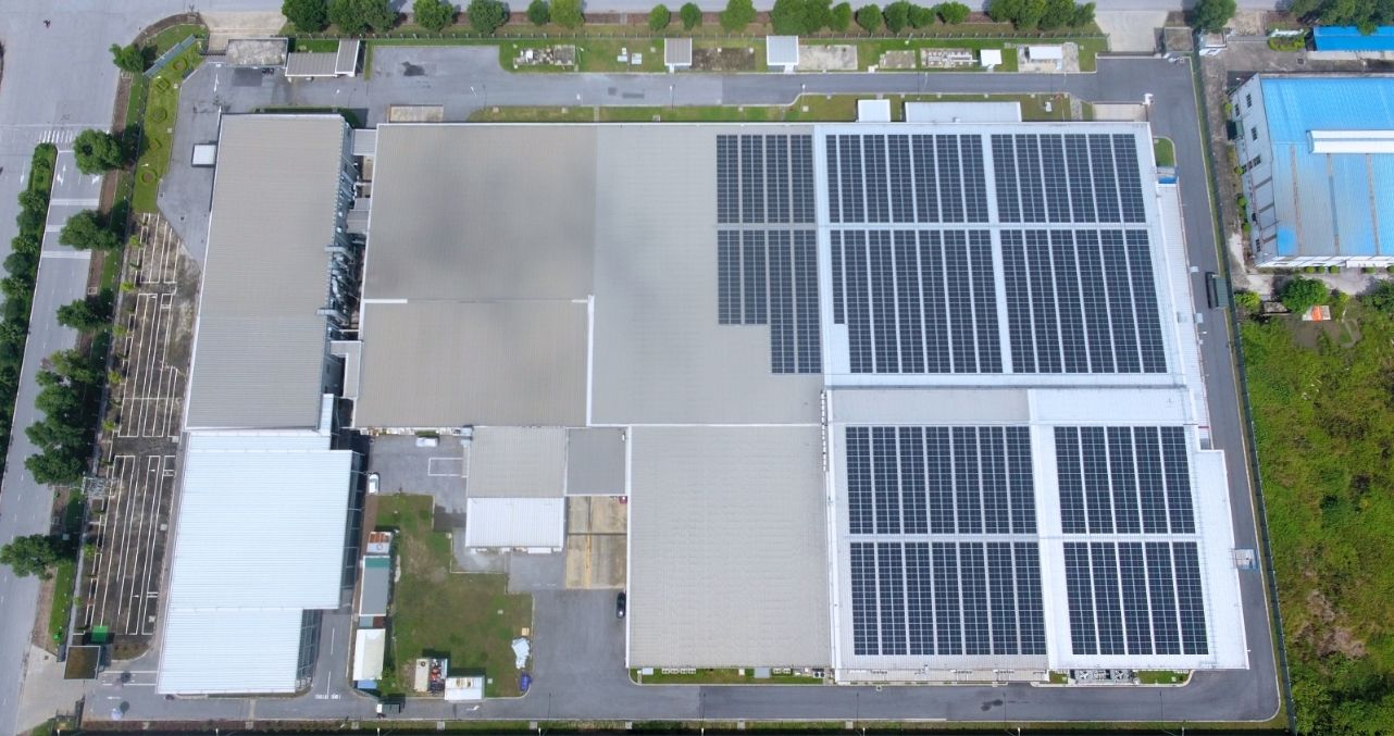 ヨコオベトナム工場の屋根太陽光発電システム