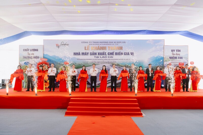 Khánh thành Nhà máy Hương Gia Vị Sơn Hà, kiến tạo giá trị bền vững từ vùng quế Lào Cai